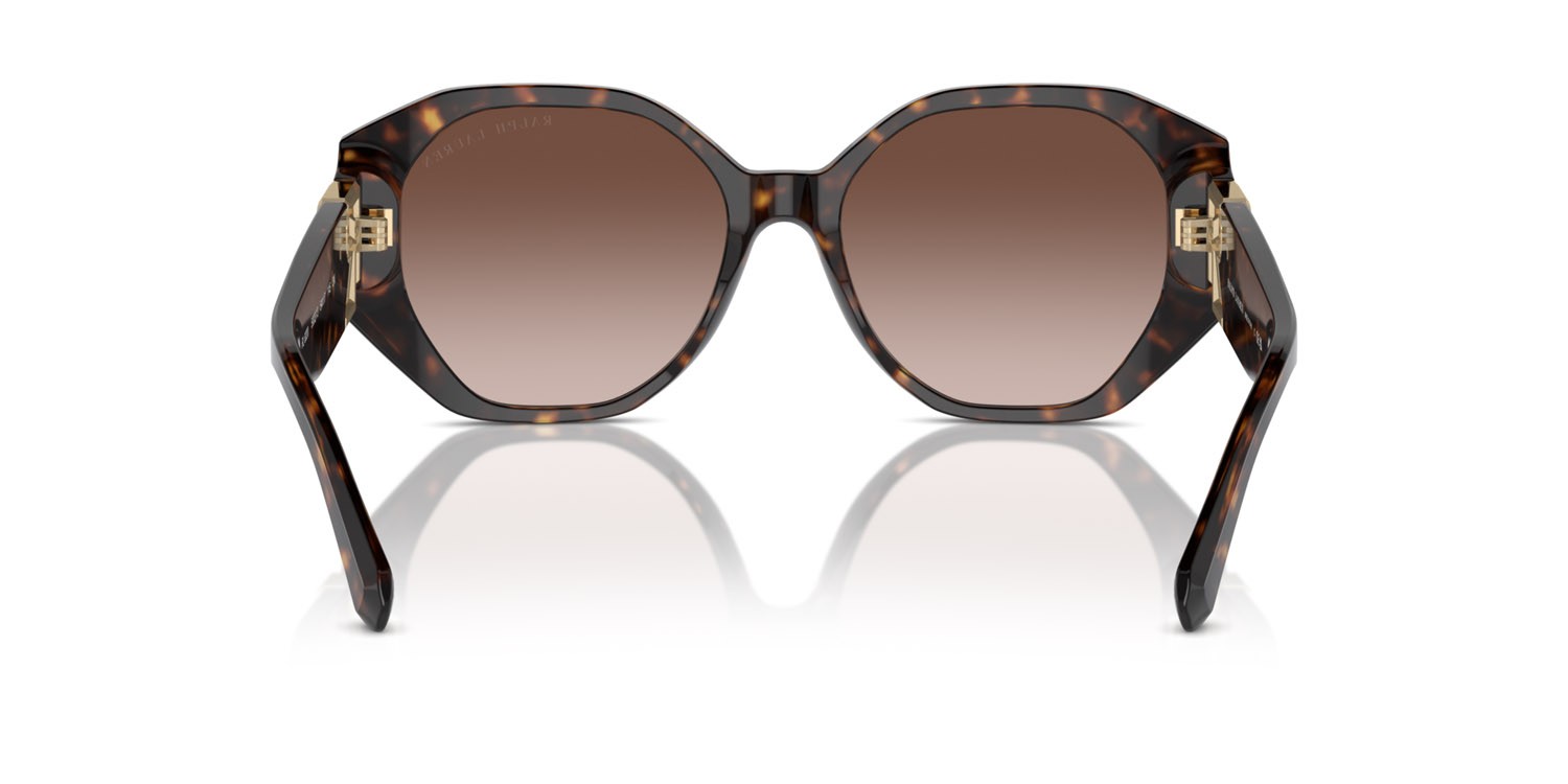 Sunglasses Ralph Lauren The Juliette RL 8220 (500313) color havana scuro shape butterfly lenses marrone sfumato