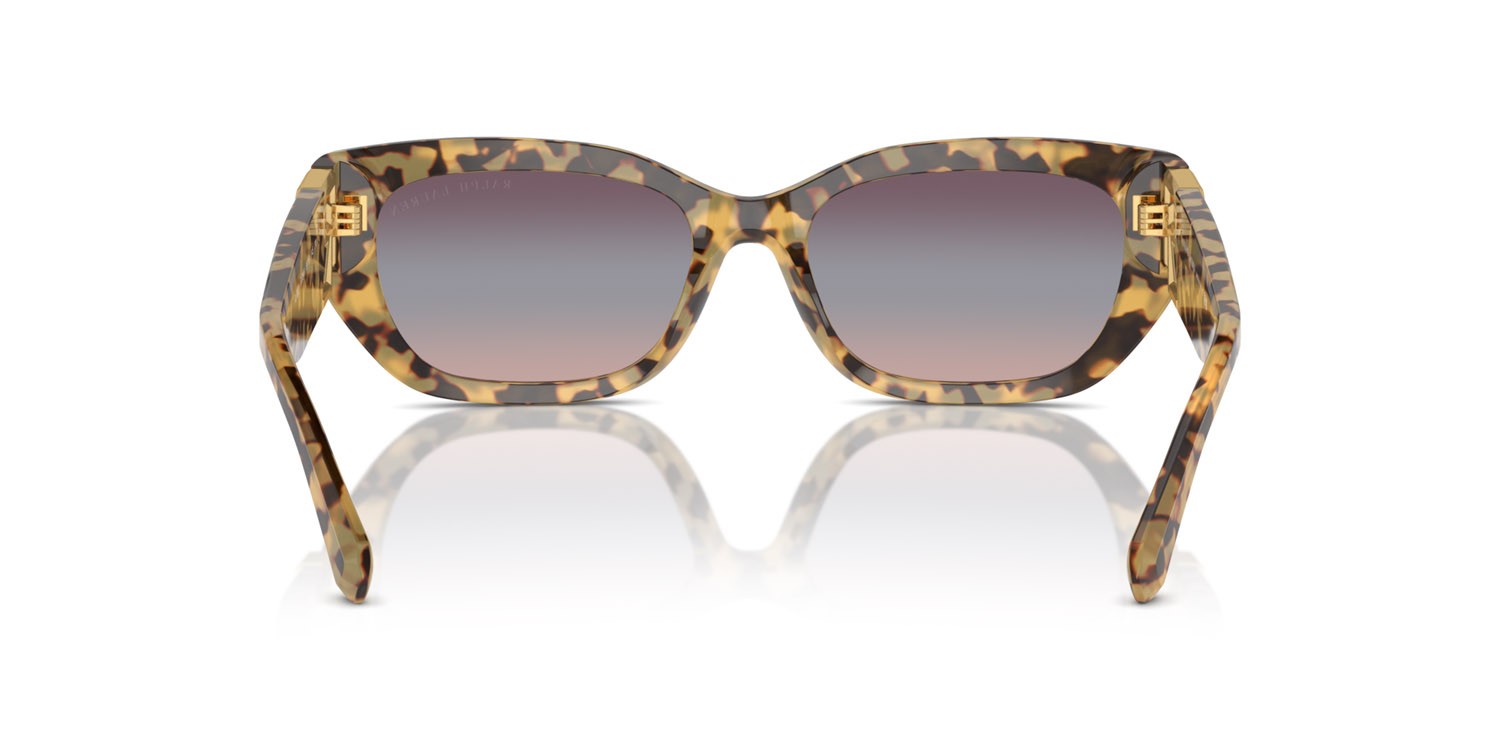 Sunglasses Ralph Lauren The Bridget RL 8222 (6178I6) color havana effetto maculato shape cat eye lenses trigradient purple/blue/pink