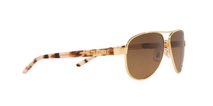 Sonnenbrillen Ralph RA 4004 (9411T5) farbe gold form aviator gläser polar yellow gradient brown