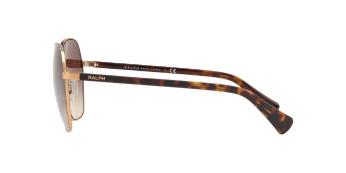 Sonnenbrillen Ralph RA 4124 (933813) farbe shiny brown with brown form unregelmäßig gläser gradient brown