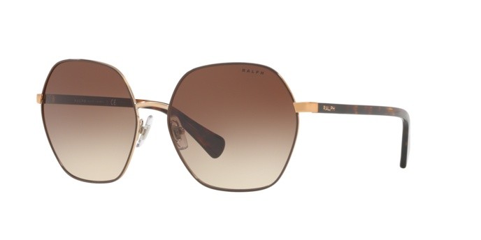 Sonnenbrillen Ralph RA 4124 (933813) farbe shiny brown with brown form unregelmäßig gläser gradient brown
