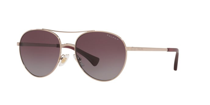 Sonnenbrillen Ralph RA 4135 (942762) farbe shiny rose gold form rund gläser gradient violet polar