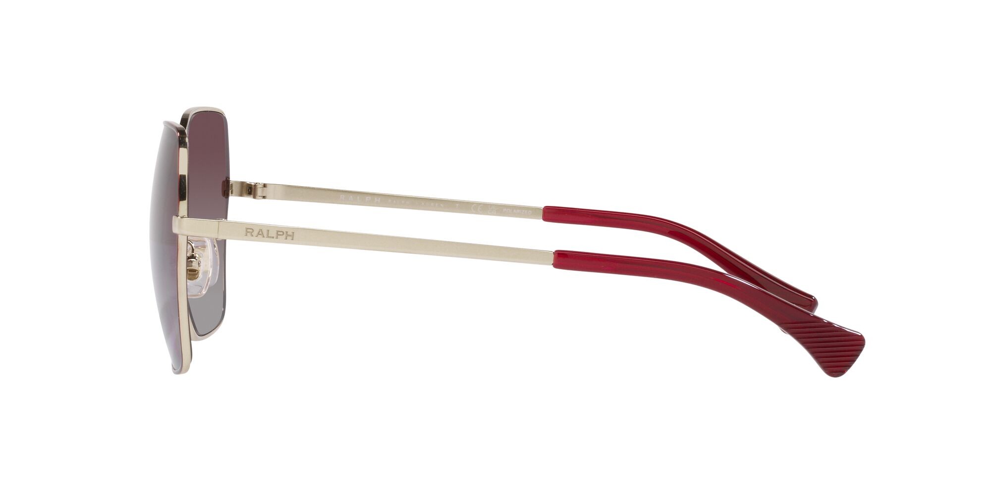 Sunglasses Ralph RA 4138 (911662) color bordeaux shape square lenses viola sfumato