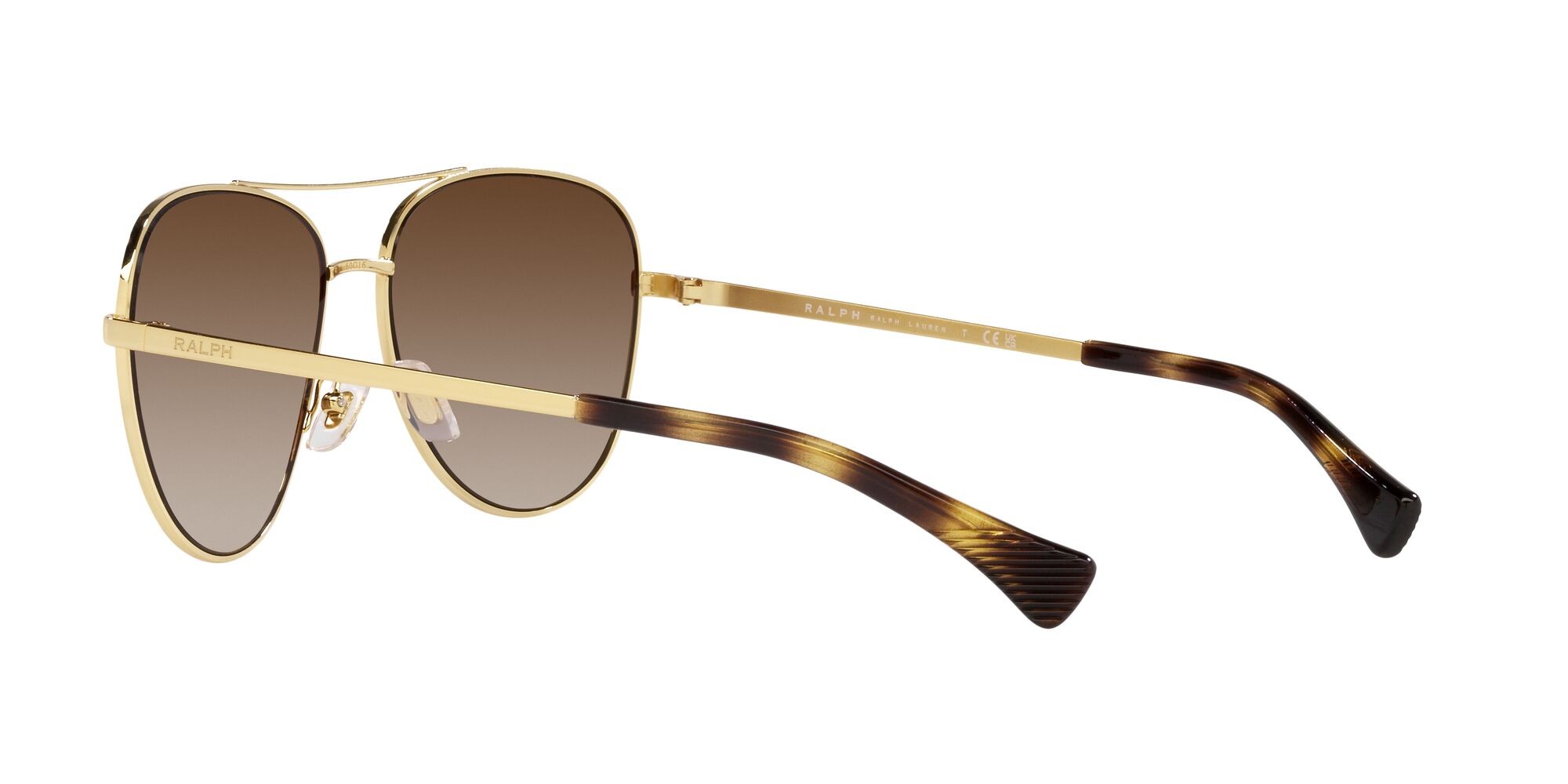 Sonnenbrillen Ralph RA 4139 (900413) farbe oro lucido form aviator gläser marrone sfumato