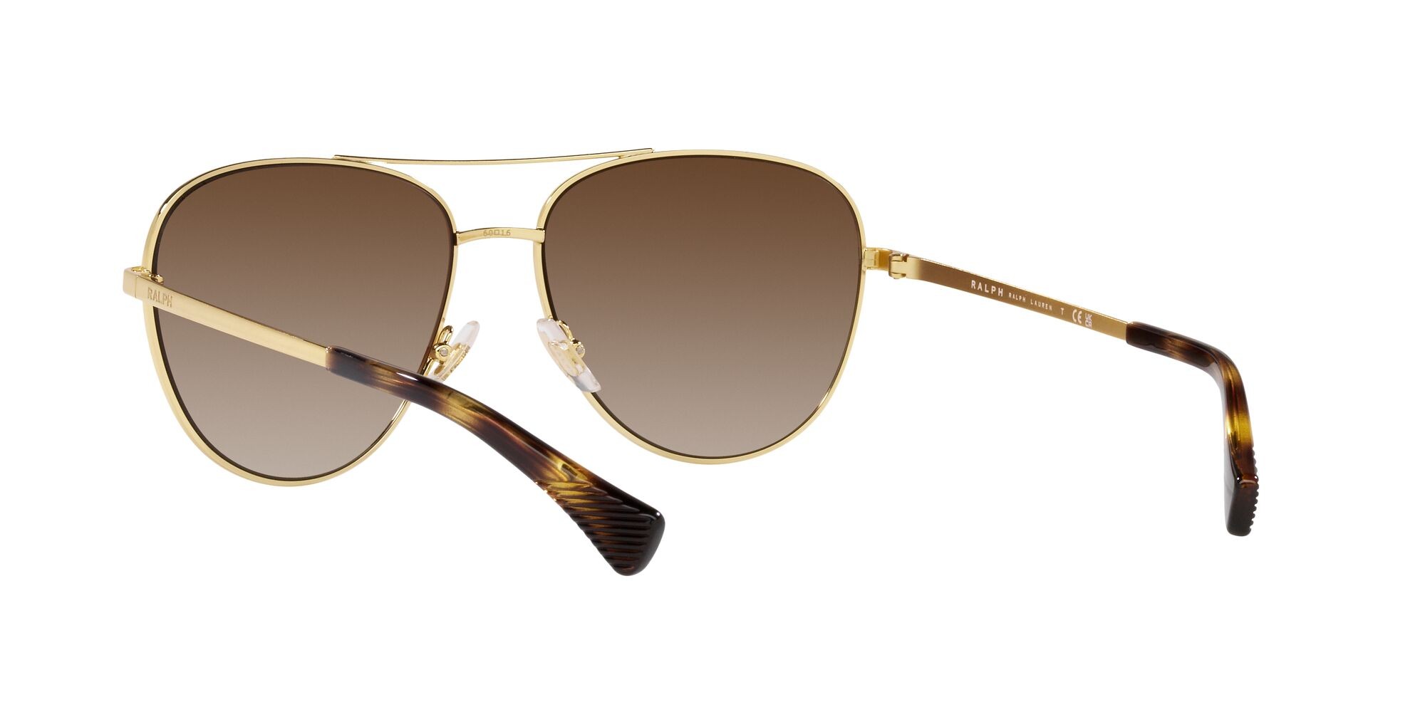 Sonnenbrillen Ralph RA 4139 (900413) farbe oro lucido form aviator gläser marrone sfumato