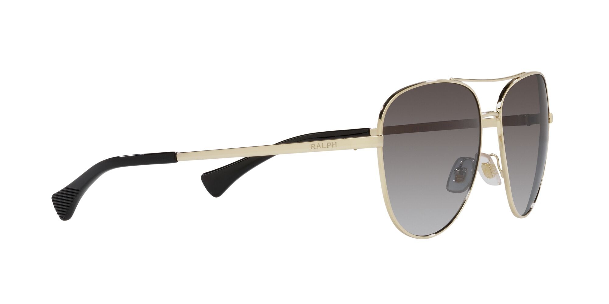 Occhiali da sole Ralph RA 4139 (91168G) colore oro pallido lucido forma aviator lenti grigio sfumato