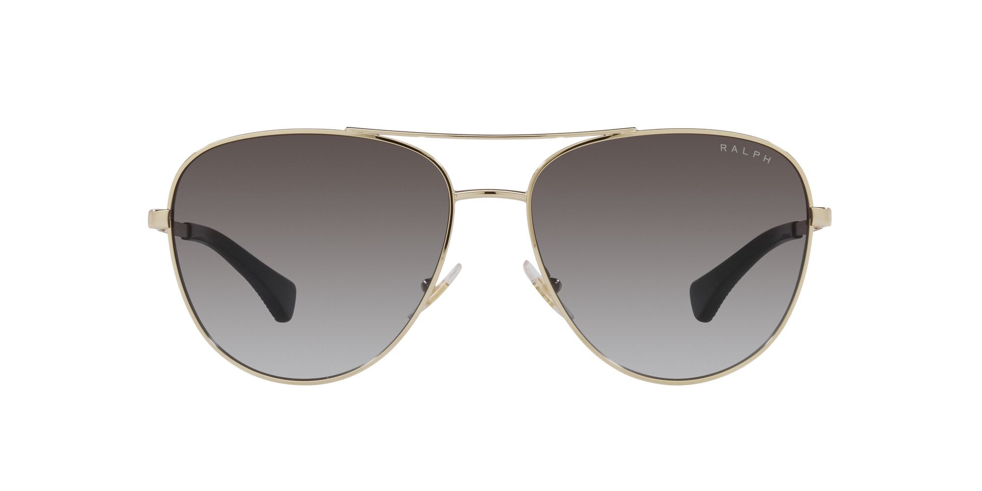 Occhiali da sole Ralph RA 4139 (91168G) colore oro pallido lucido forma aviator lenti grigio sfumato