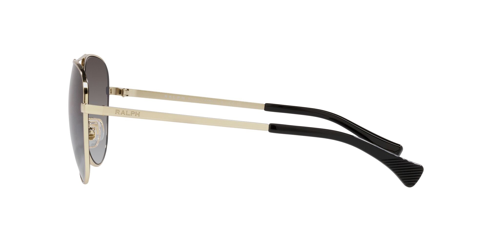 Occhiali da sole Ralph RA 4139 (91168G) colore oro pallido lucido forma aviator lenti grigio sfumato