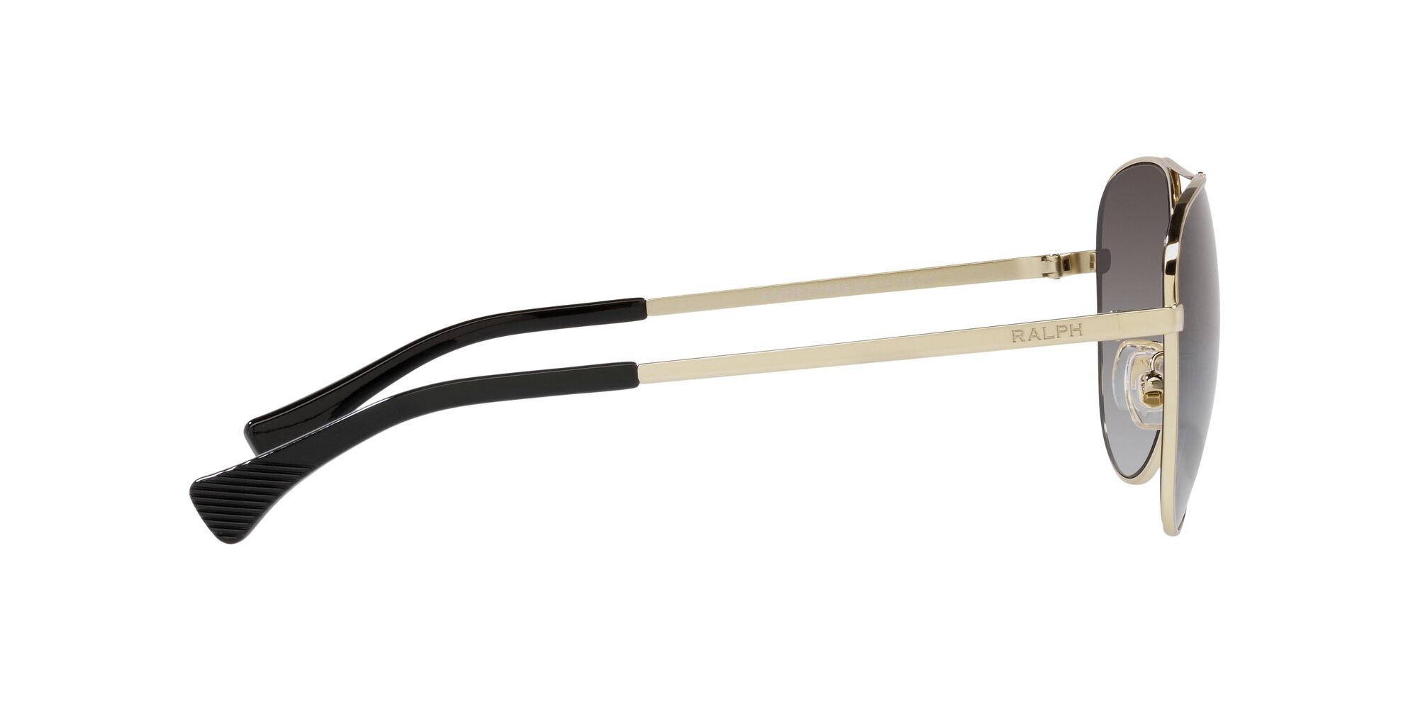 Occhiali da sole Ralph RA 4139 (91168G) colore oro pallido lucido forma aviator lenti grigio sfumato