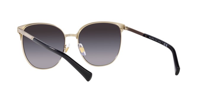 Sonnenbrillen Ralph RA 4140 (91168G) farbe oro pallido lucido form rund gläser marrone sfumato