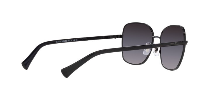 Sonnenbrillen Ralph RA 4141 (90038G) farbe nero lucido form rechteckig gläser grigio sfumato