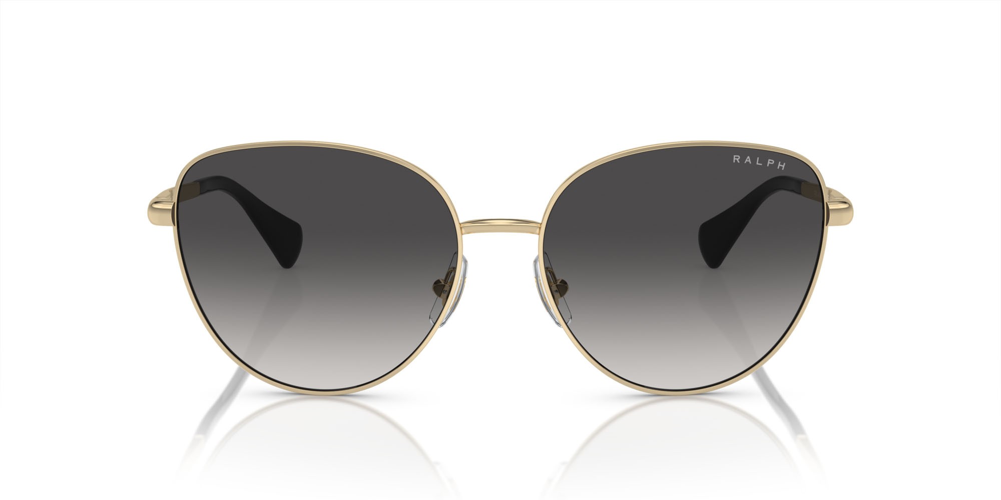 Sonnenbrillen Ralph RA 4144 (91168G) farbe oro pallido lucido form schmetterling gläser grigio sfumato