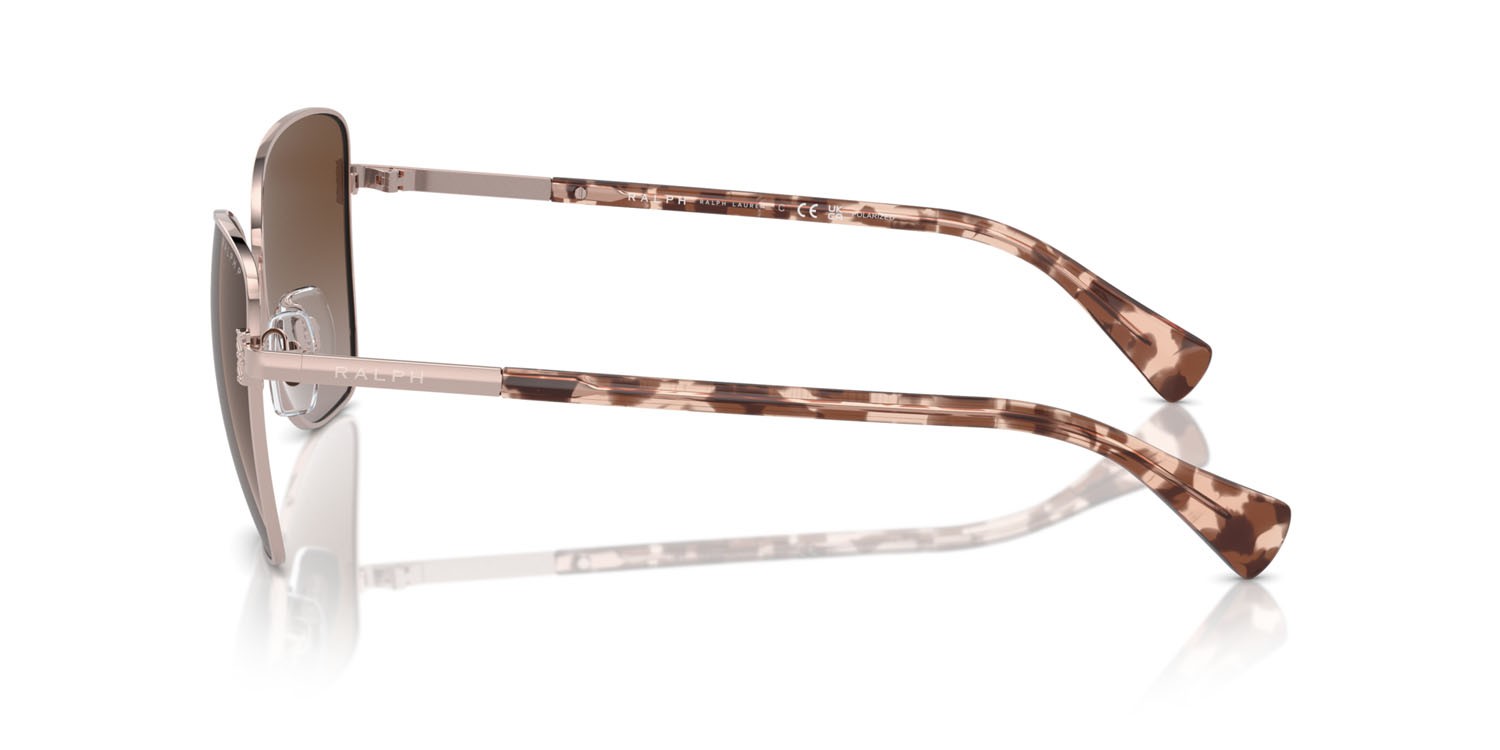 Sonnenbrillen Ralph RA 4146 (9427T5) farbe rose gold lucido form schmetterling gläser polar marrone sfumata
