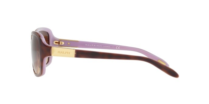 Sonnenbrillen Ralph RA 5130 (159613) farbe tortoise/violet form rechteckig gläser brown gradient