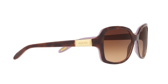 Sonnenbrillen Ralph RA 5130 (159613) farbe tortoise/violet form rechteckig gläser brown gradient
