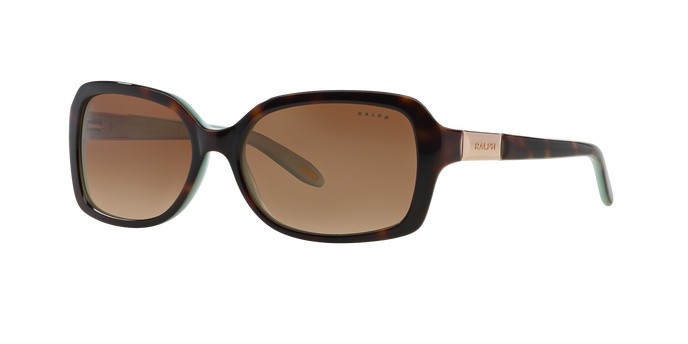 Sonnenbrillen Ralph RA 5130 (601/13) farbe lt tort/turquoise form rechteckig gläser brown gradient