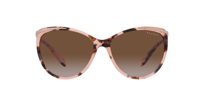 Sonnenbrillen Ralph  RA 5150 (6058T5) farbe rosa lucido havana form cat-eye gläser polar marrone sfumata