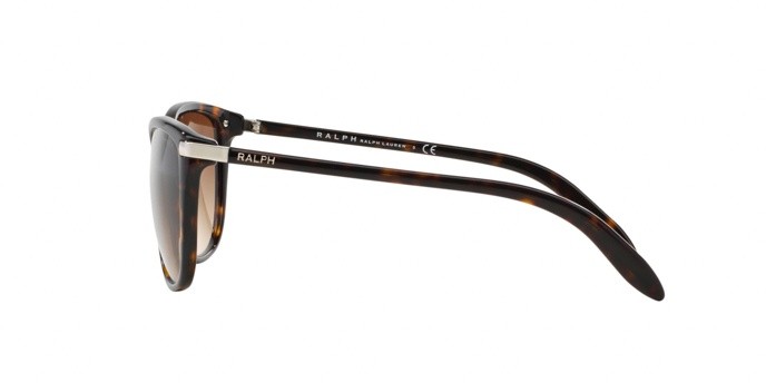 Occhiali da sole Ralph RA 5160 (510/13) colore dark tortoise forma cat eye lenti brown gradient