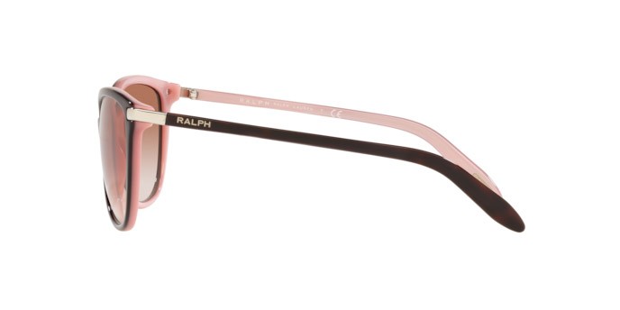 Sonnenbrillen Ralph RA 5160 (599/97) farbe shiny havana on pink form cat-eye gläser gradient rose