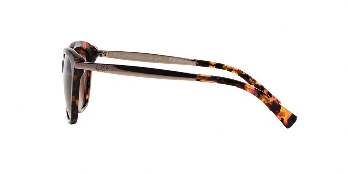 Sonnenbrillen Ralph RA 5201 (1457T5) farbe pink marble/pink form cat-eye gläser brown gradient polarized