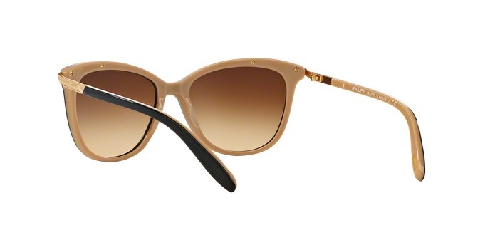 Sunglasses Ralph RA 5203 (109013) color black nude shape cat eye lenses brown gradient