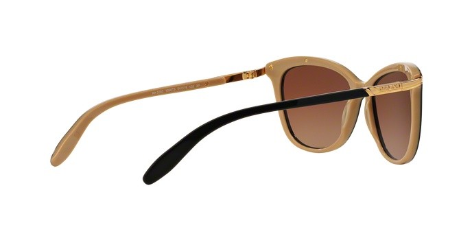 Occhiali da sole Ralph RA 5203 (1090T5) colore black nude forma cat eye lenti brown gradient polarized