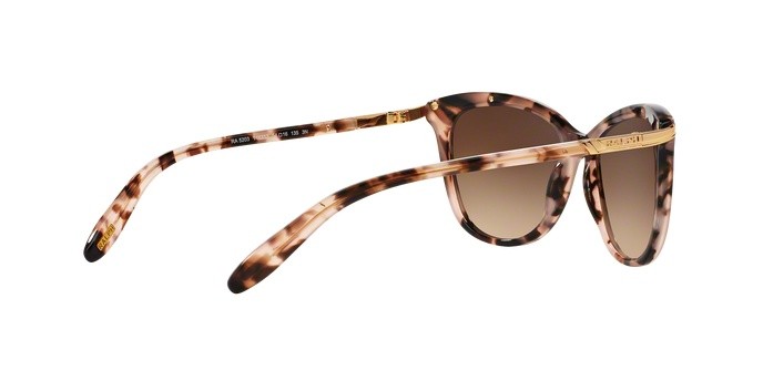 Sunglasses Ralph RA 5203 (146313) color pink tortoise shape cat eye lenses dark brown gradient