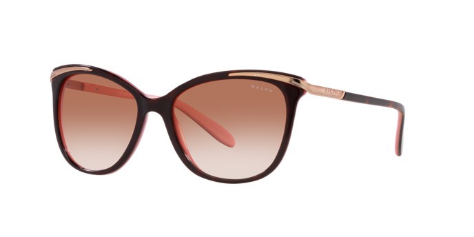 Sonnenbrillen Ralph RA 5203 (599/13) farbe havana rosa form cat-eye gläser marrone sfumato
