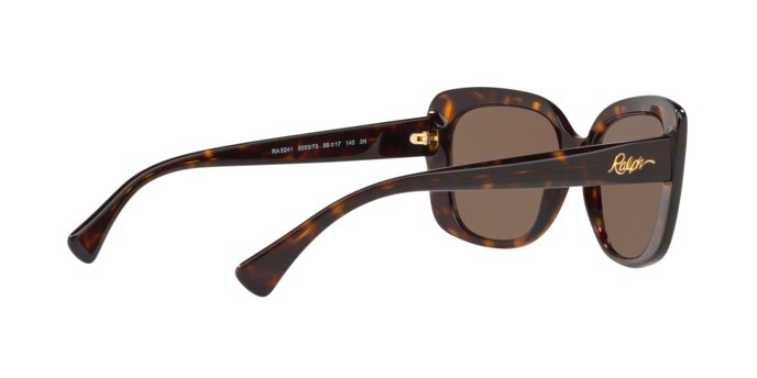 Sonnenbrillen Ralph RA 5241 (500373) farbe shiny dark havana form quadratisch gläser brown