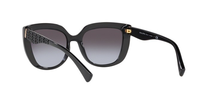 Sonnenbrillen Ralph RA 5254 (50018G) farbe black form schmetterling gläser gradient grey