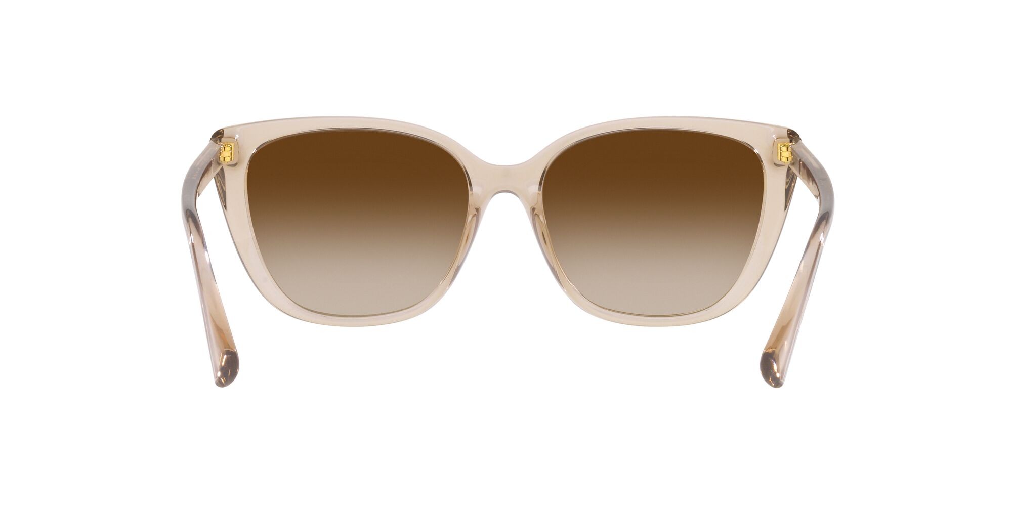 Sunglasses Ralph RA 5274 (580213) color marrone trasparente lucido shape butterfly lenses marrone sfumato