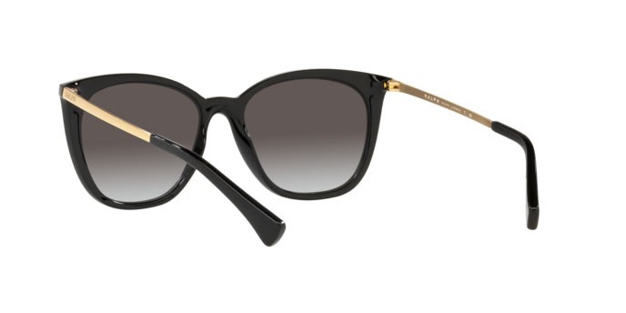 Sonnenbrillen Ralph RA 5280 (50018G) farbe shiny black form cat-eye gläser gradient grey