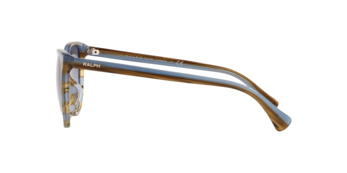 Sonnenbrillen Ralph RA 5282U (598519) farbe striped brown blue form cat-eye gläser gradient blue