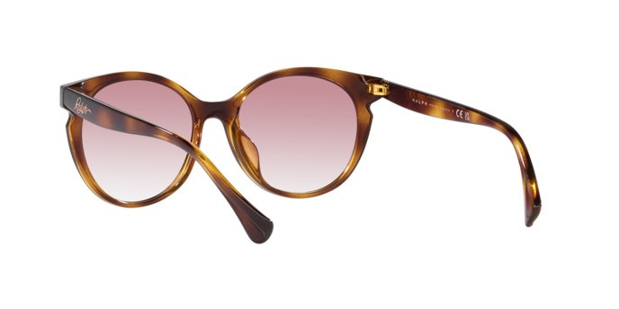 Sonnenbrillen Ralph RA 5285U (500377) farbe havana scuro lucido form rund gläser rosa sfumato