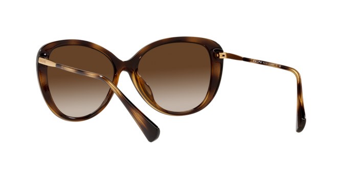 Sonnenbrillen Ralph RA 5288U (500313) farbe shiny dark havana form schmetterling gläser gradient brown