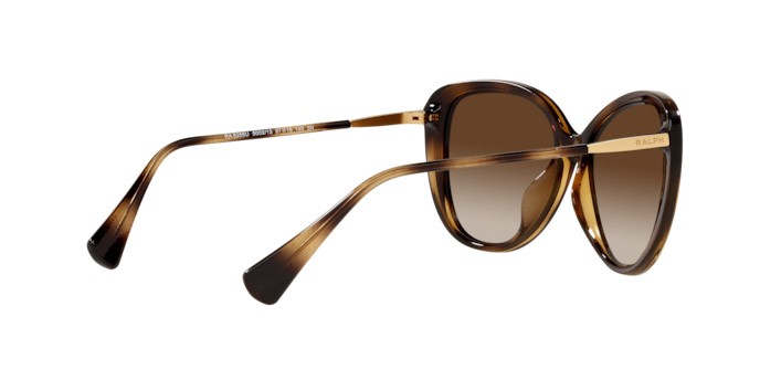 Sonnenbrillen Ralph RA 5288U (500313) farbe shiny dark havana form schmetterling gläser gradient brown