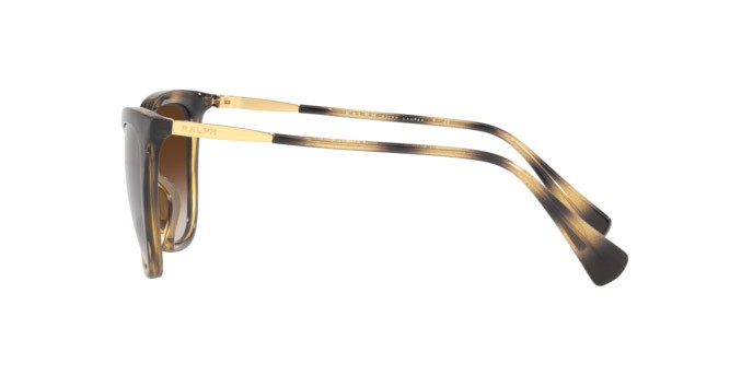 Sonnenbrillen Ralph RA 5289 (50033B) farbe shiny dark havana form cat-eye gläser gradient brown