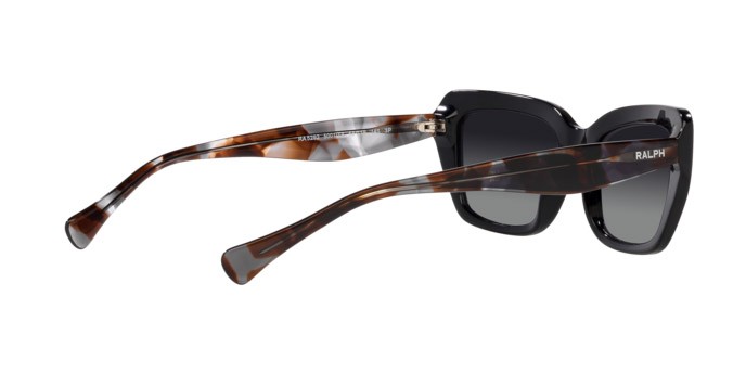 Sonnenbrillen Ralph RA 5292 (5001T3) farbe nero lucido form rechteckig gläser gradient grey polarized
