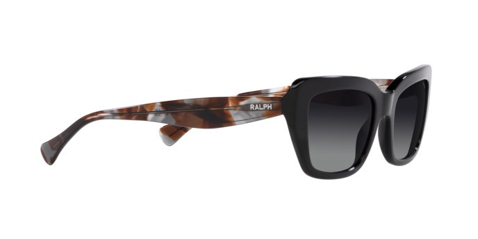 Sonnenbrillen Ralph RA 5292 (5001T3) farbe nero lucido form rechteckig gläser gradient grey polarized