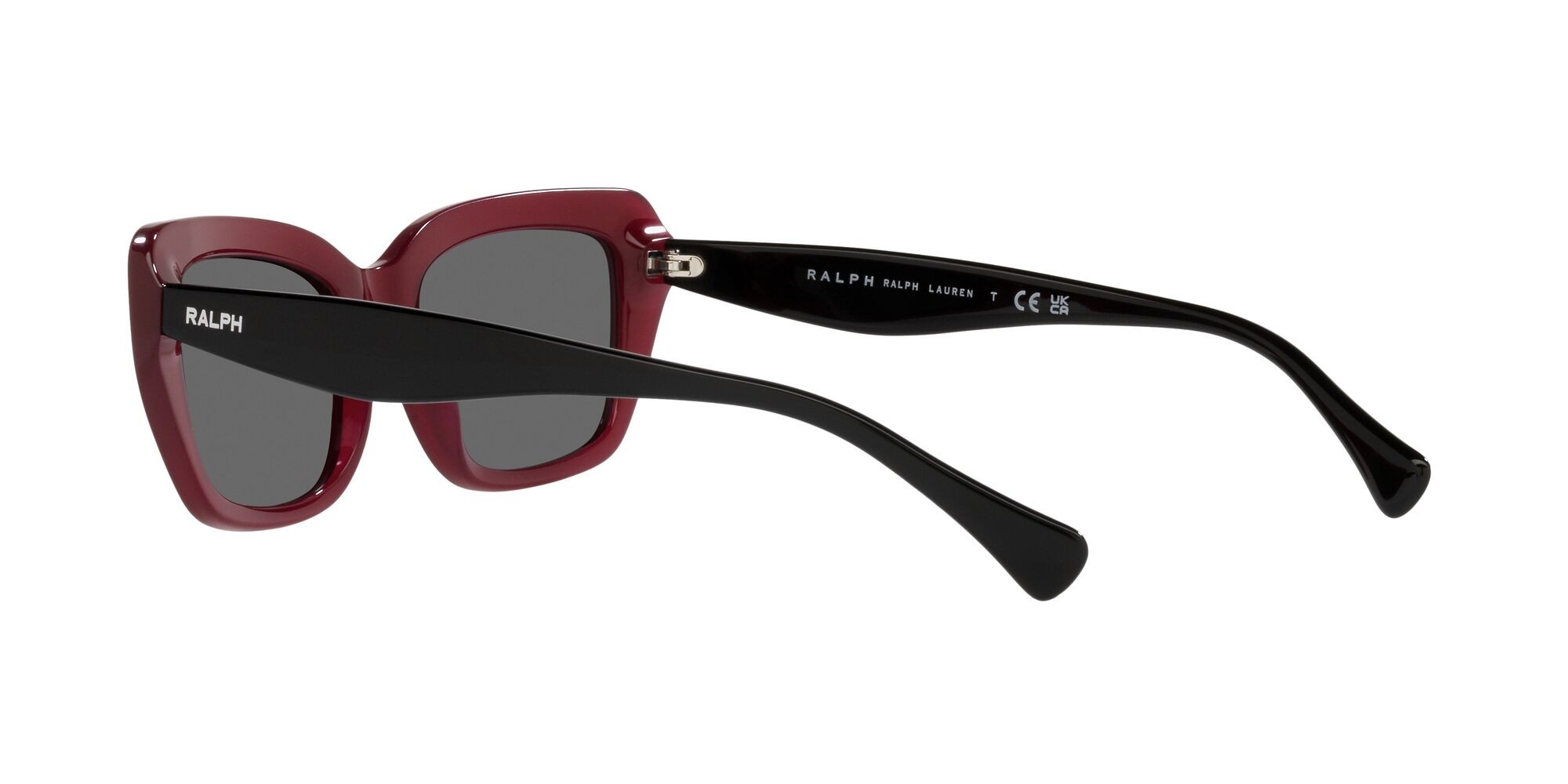 Sonnenbrillen Ralph RA 5292 (592187) farbe rosso opalino brillante form rechteckig gläser grigio scuro
