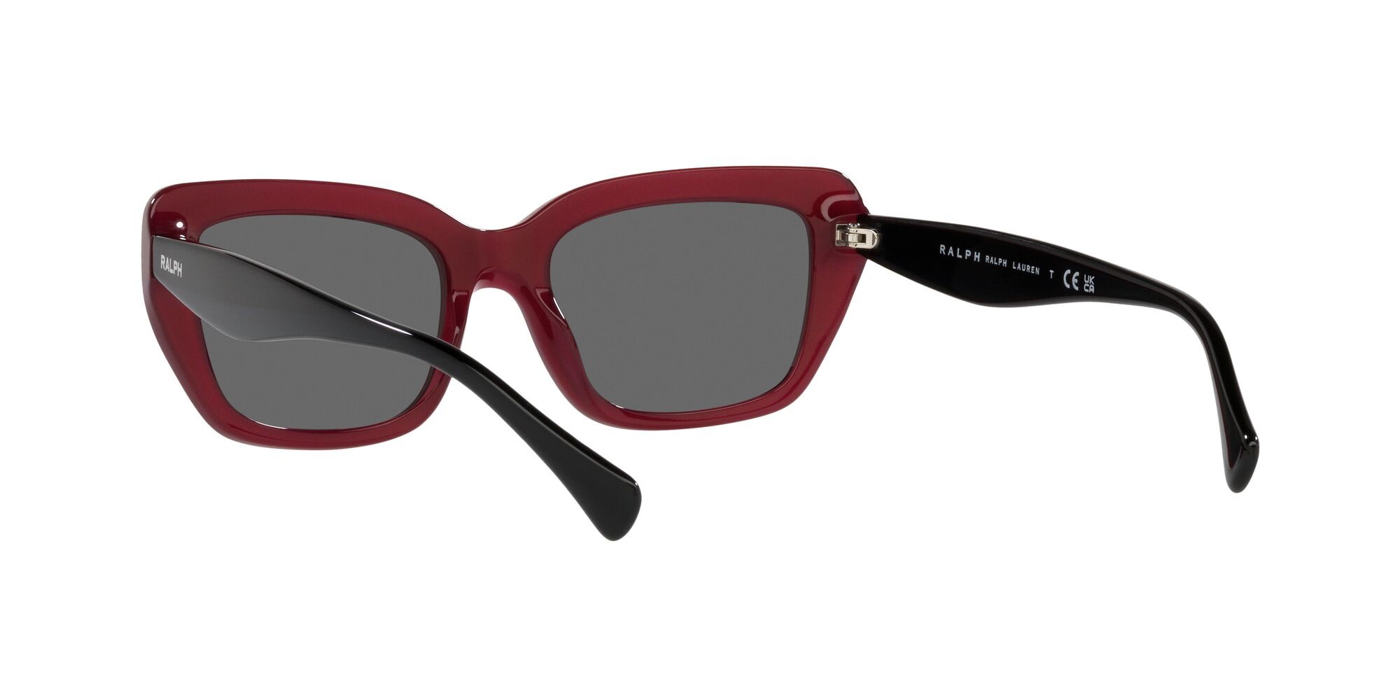 Sonnenbrillen Ralph RA 5292 (592187) farbe rosso opalino brillante form rechteckig gläser grigio scuro