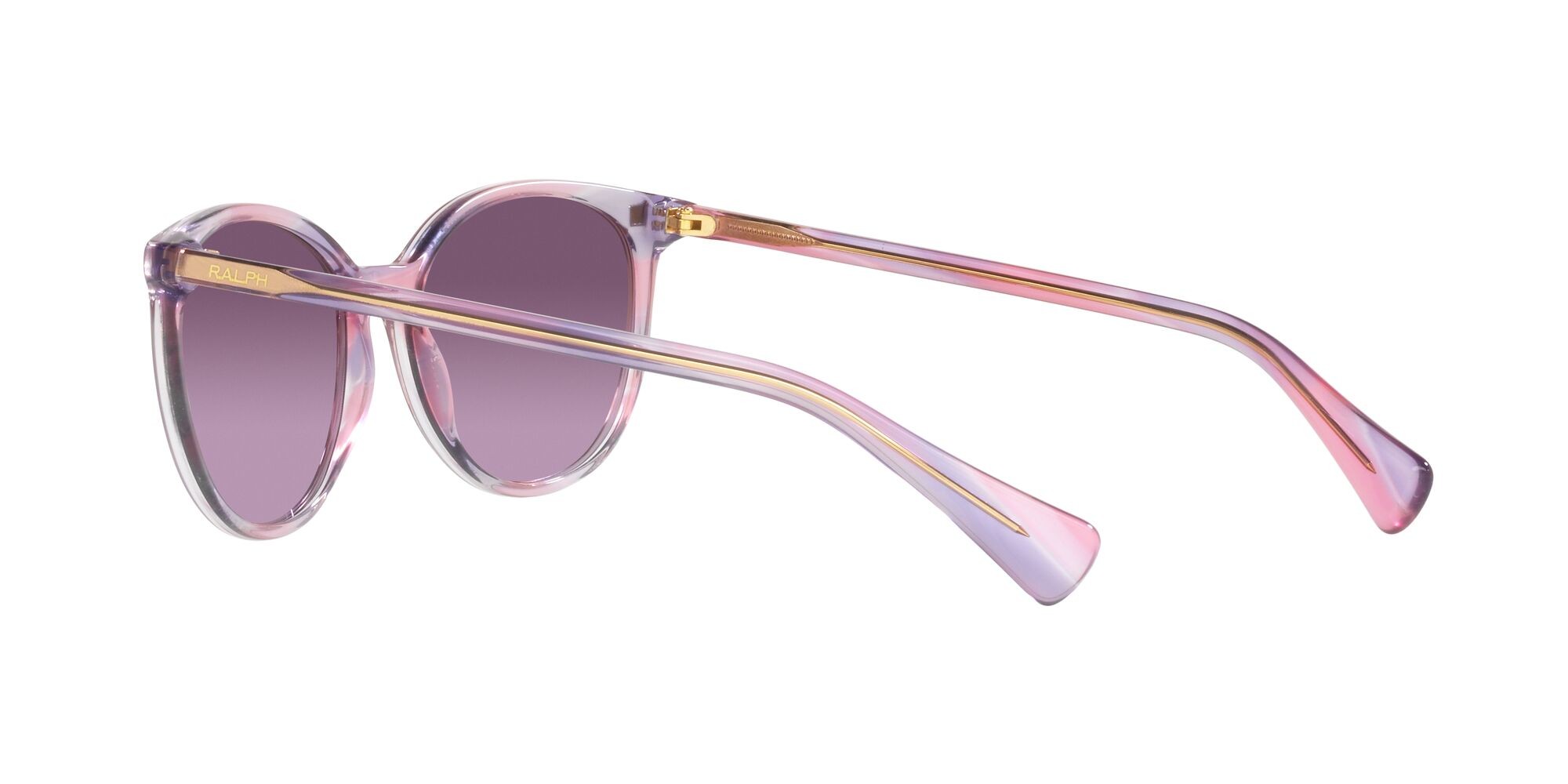 Sonnenbrillen Ralph RA 5296 (60368H) farbe viola brillante striato form rund gläser violetto sfumato