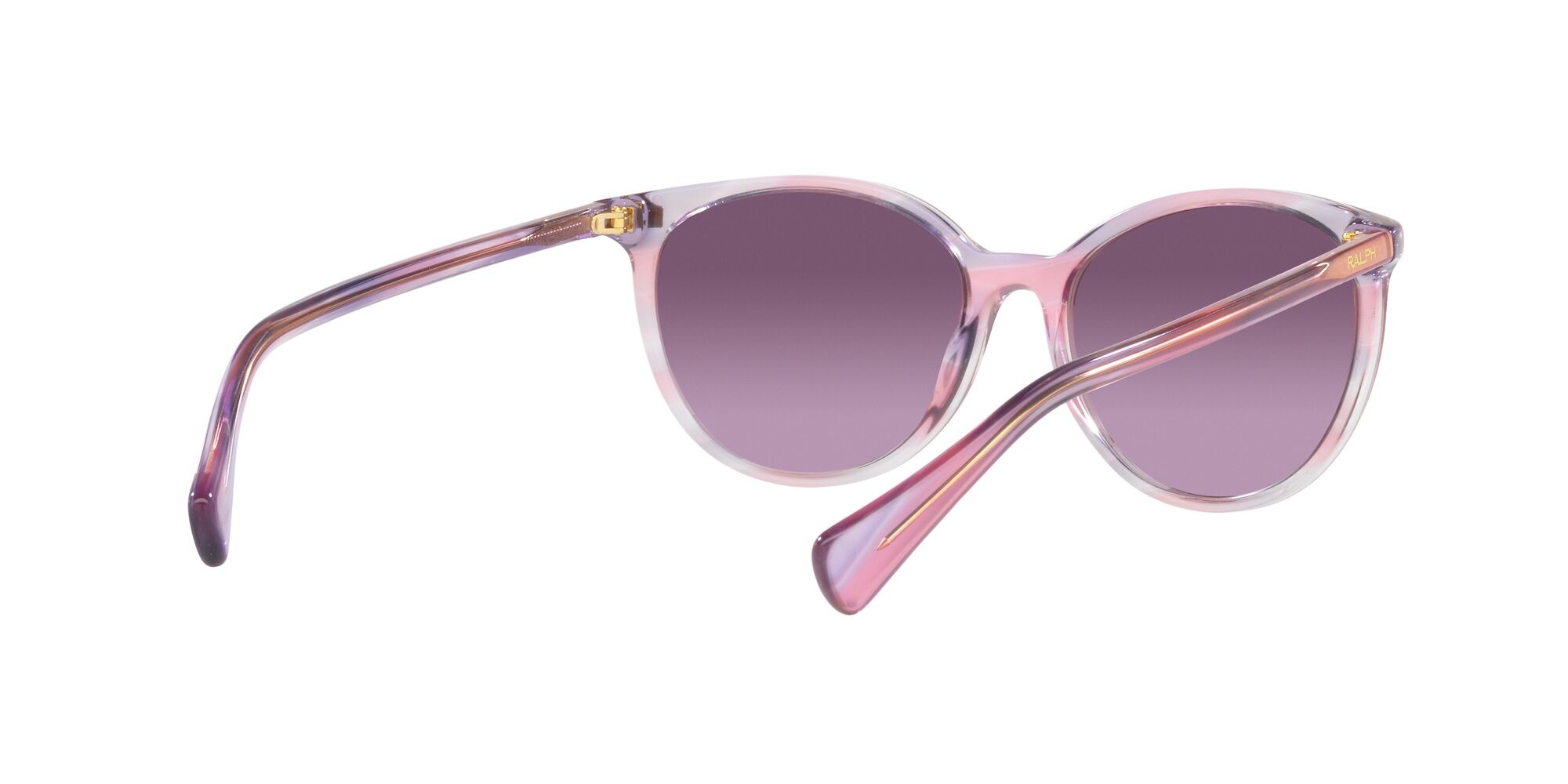 Sonnenbrillen Ralph RA 5296 (60368H) farbe viola brillante striato form rund gläser violetto sfumato