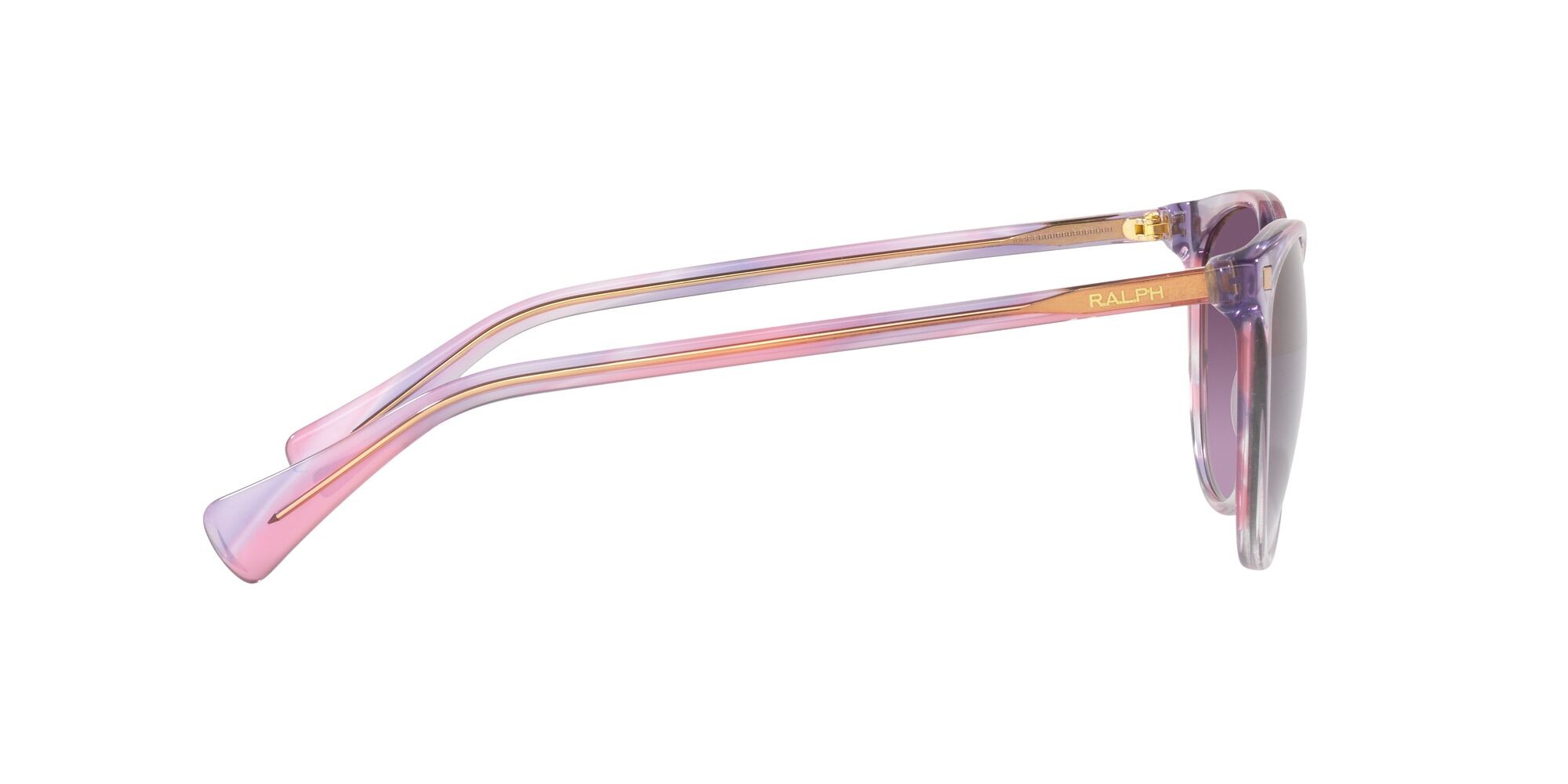 Sonnenbrillen Ralph RA 5296 (60368H) farbe viola brillante striato form rund gläser violetto sfumato