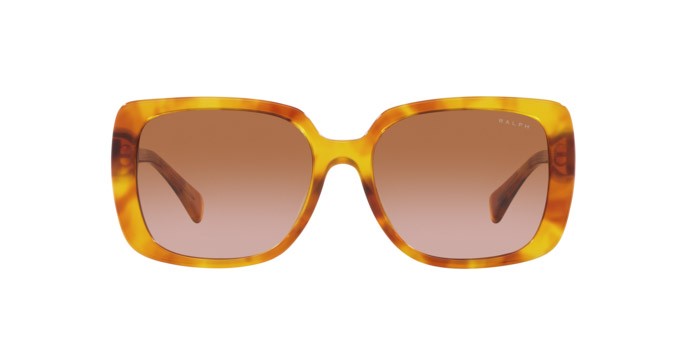 Sonnenbrillen Ralph RA 5298U (606013) farbe shiny light brown havana form rechteckig gläser marrone sfumato