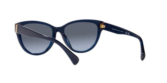 Sonnenbrillen Ralph RA 5299U (60598F) farbe blu opalino brillante form oval gläser blu sfumato