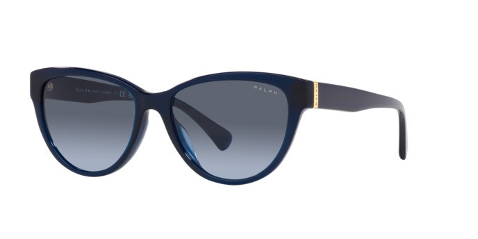 Sonnenbrillen Ralph RA 5299U (60598F) farbe blu opalino brillante form oval gläser blu sfumato
