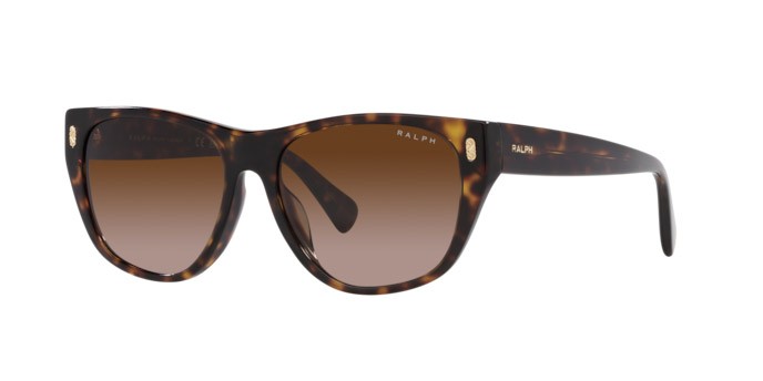 Sonnenbrillen Ralph RA 5303U (500313) farbe havana scuro lucido form unregelmäßig gläser marrone sfumato
