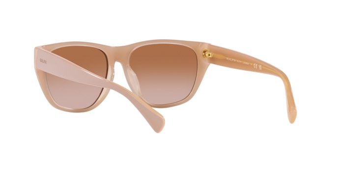 Sonnenbrillen Ralph RA 5303U (606313) farbe shiny beige on milky beige form unregelmäßig gläser marrone sfumato