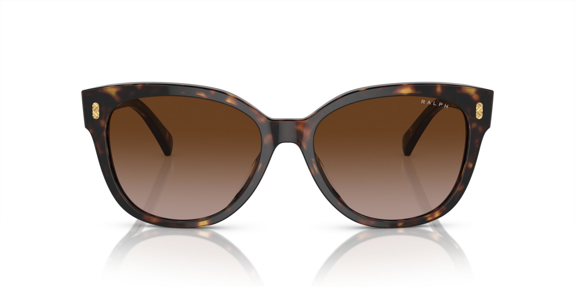 Sunglasses Ralph RA 5305U (500313) color havana nero shape cat eye lenses marrone sfumato